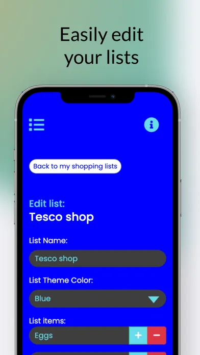 Capturas de tela do Simple Shopping List Maker