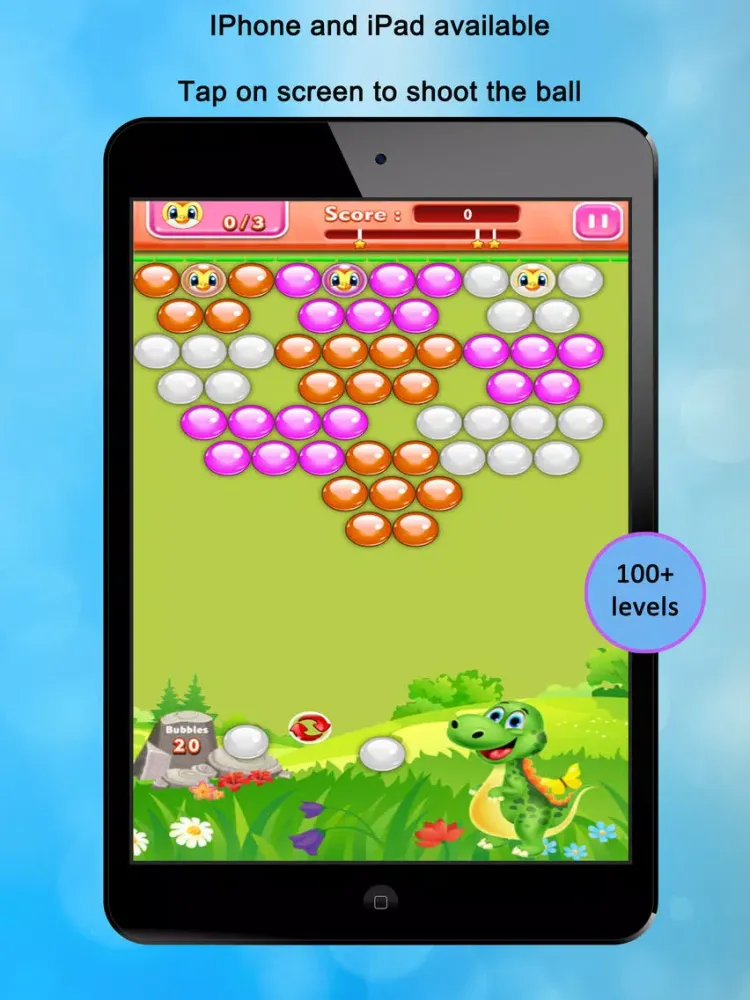 Скриншоты Dinosaur pets buble battle - Blast shooter game! iPad 
