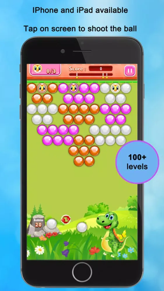 Скриншоты Dinosaur pets buble battle - Blast shooter game!