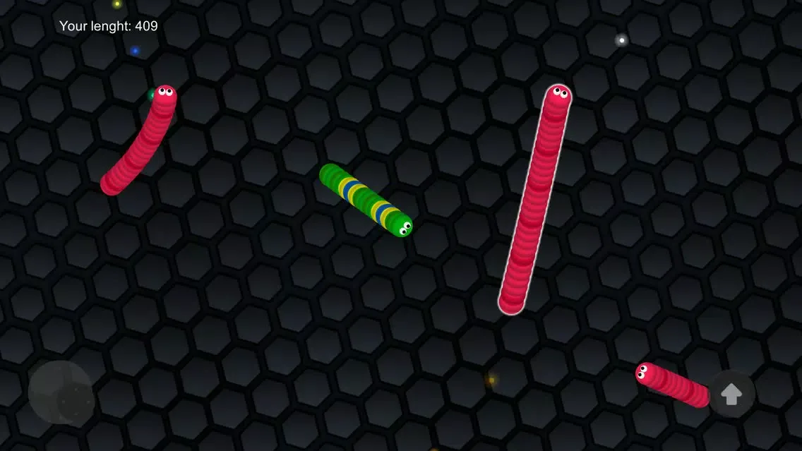 Rolling Slither Snake - Worm eat bite color dot স্ক্রিনশট