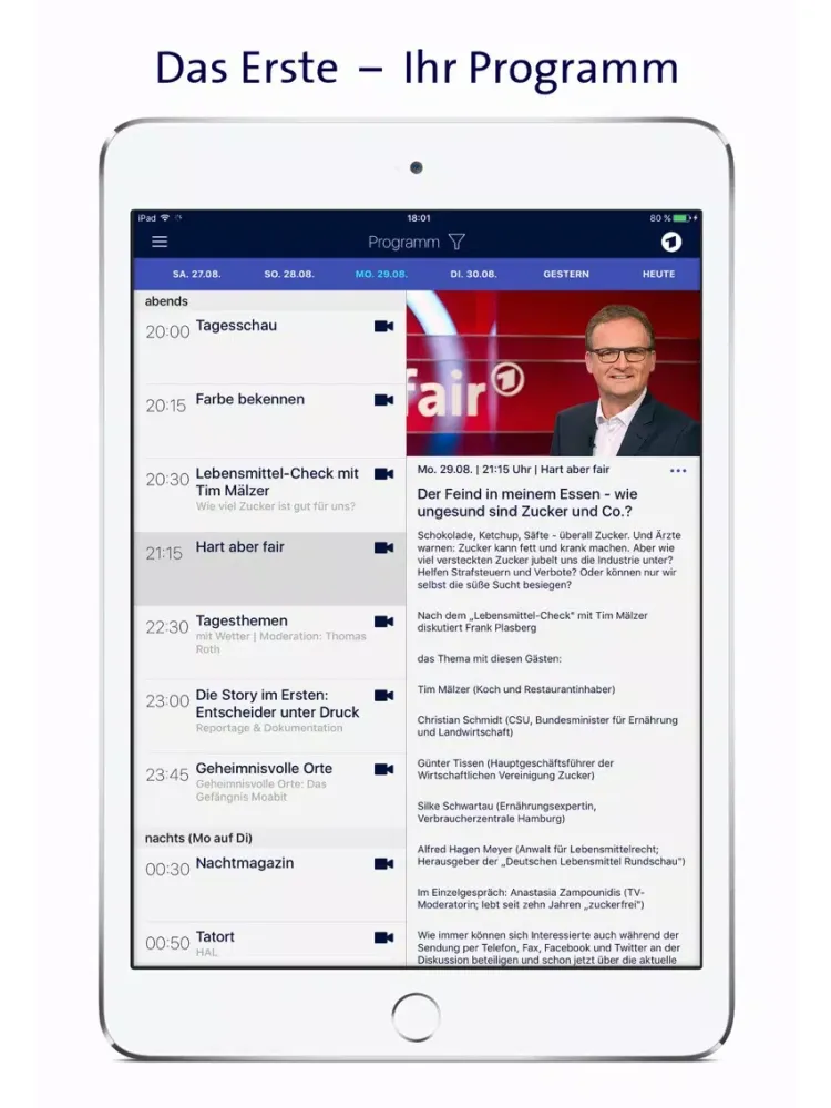 Das Erste iPad  سکرین شاٹس