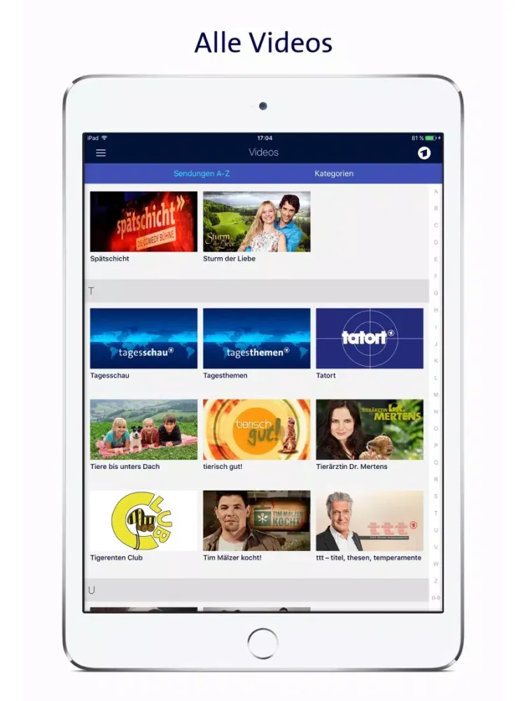 Das Erste iPad  سکرین شاٹس