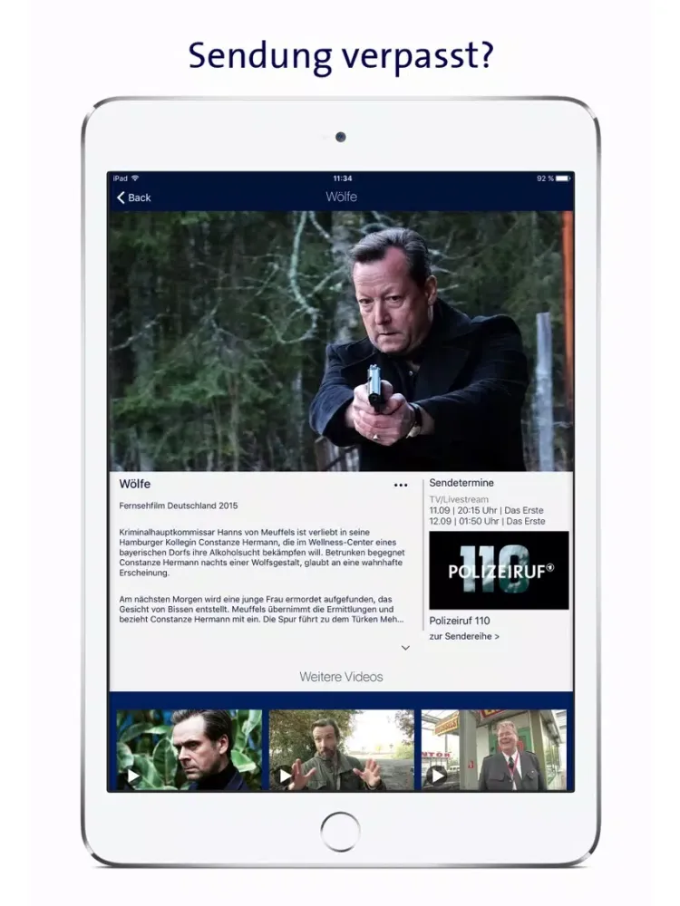 Das Erste iPad  سکرین شاٹس