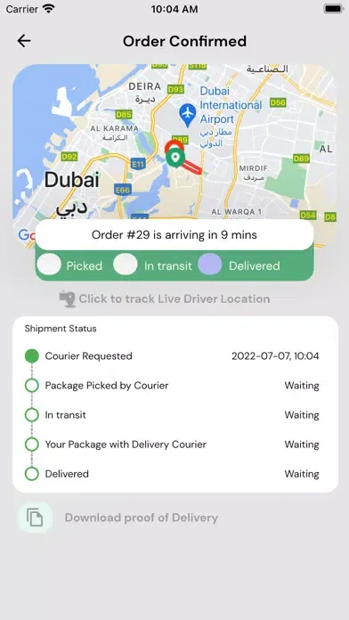 Tangkapan layar Dash - All Inclusive Delivery