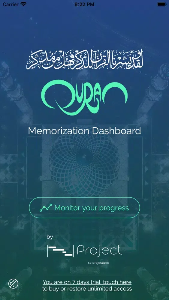 Capturas de tela do Quran - Memorization Dashboard