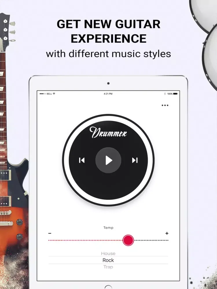 Guitar & Piano Drums - Real Beats and Loops iPad  Screenshots