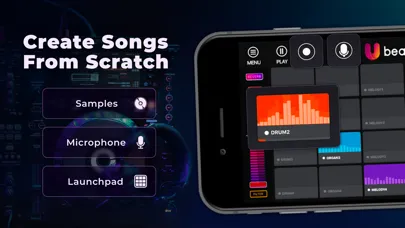 Ảnh chụp màn hình của U Beats: Beat Pad. Music Maker