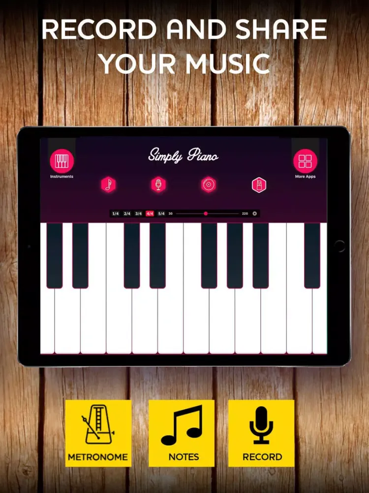 Piano keyboard - music maker iPad  Ekran Görüntüleri