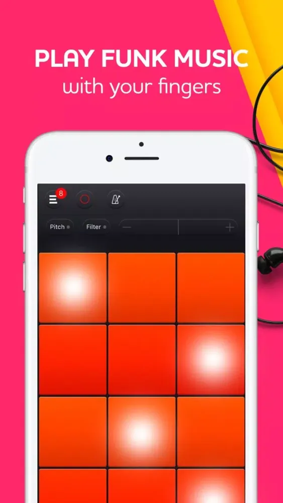 Tangkapan skrin Funk 12 Pads - funky music app