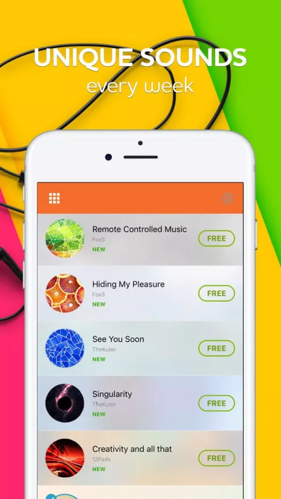 Tangkapan skrin Funk 12 Pads - funky music app