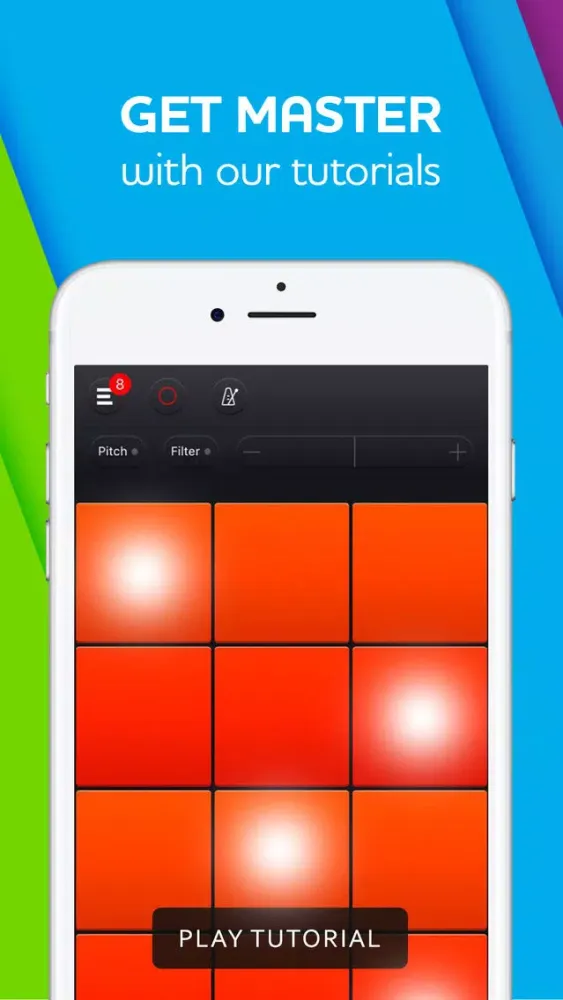 Tangkapan skrin Funk 12 Pads - funky music app