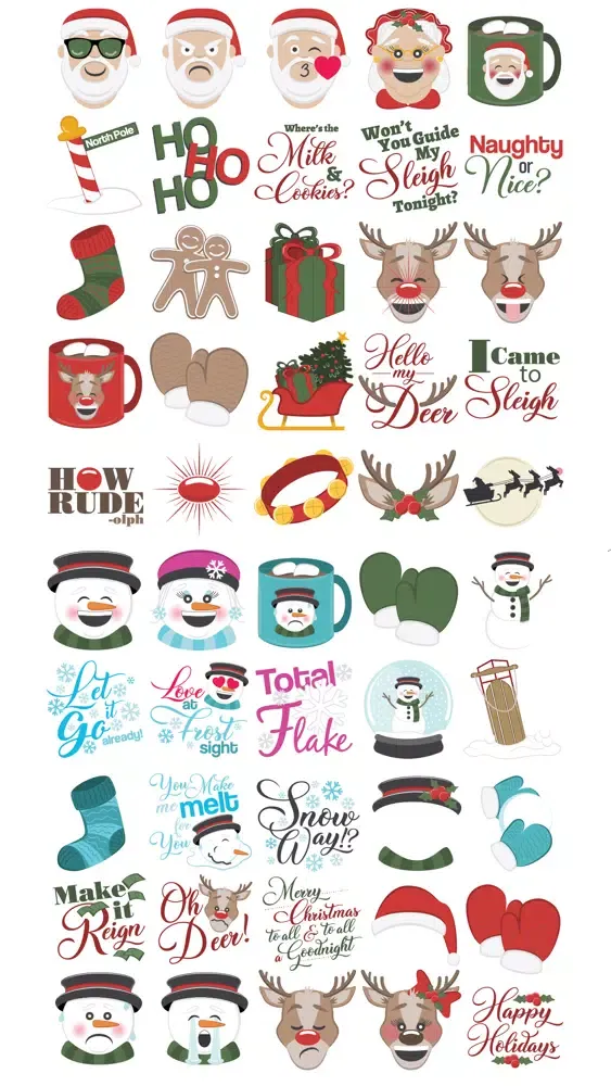 Captures d'écran de MerryMojis - Bundle