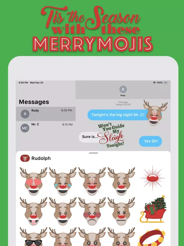 Rudy - MerryMojis iPad 應用截圖
