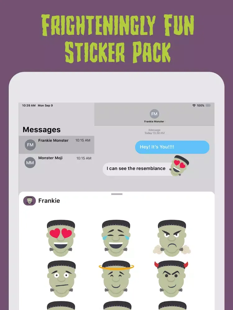 تصاویر Frankie - Monster Mojis Series iPad 