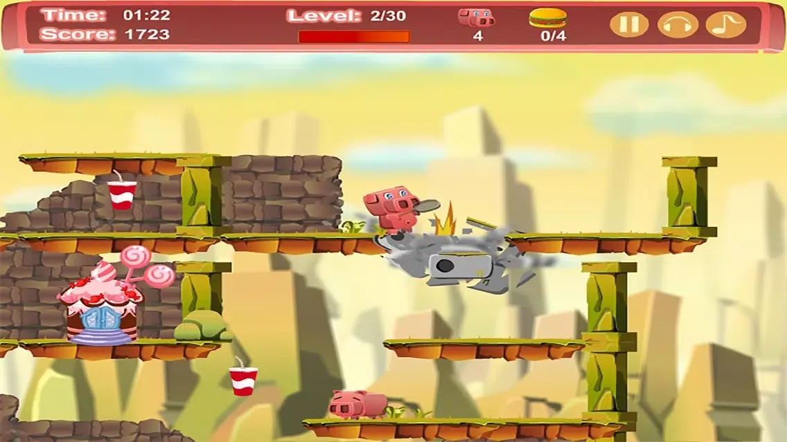 Zrzuty ekranu Little Pig Go Home:Run Adventure World