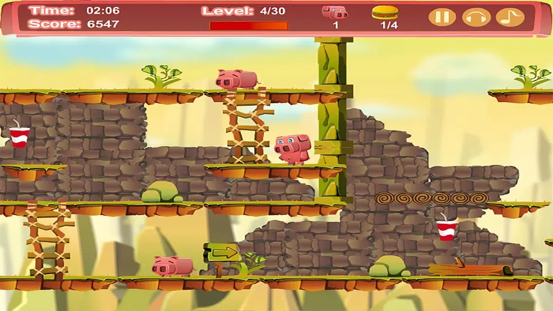 Zrzuty ekranu Little Pig Go Home:Run Adventure World