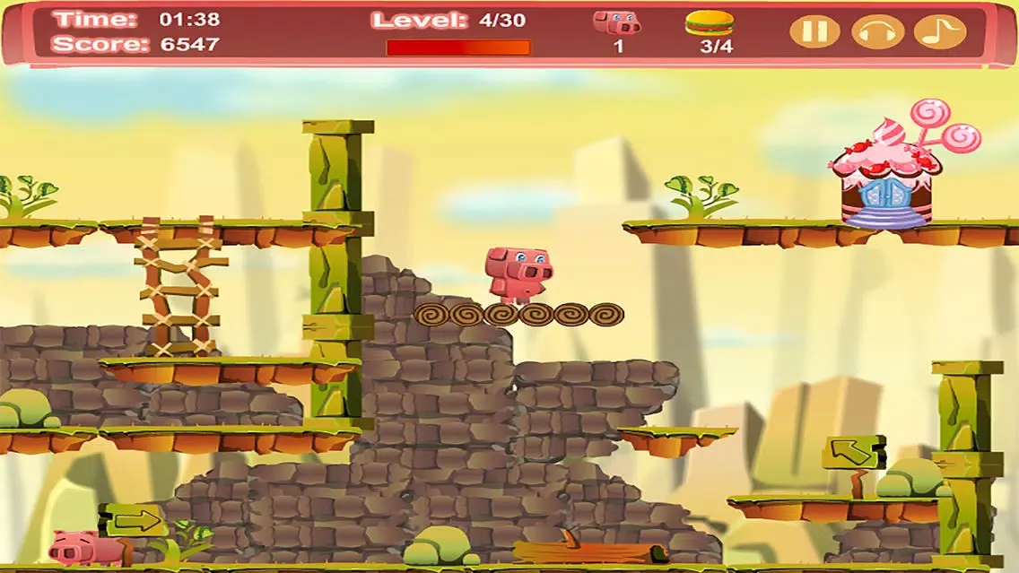 Zrzuty ekranu Little Pig Go Home:Run Adventure World