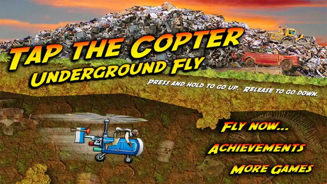 Capturas de tela do Tap the Copter : Underground Fly