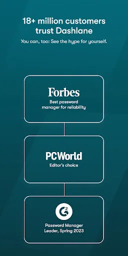 Captures d'écran de Dashlane - Password Manager