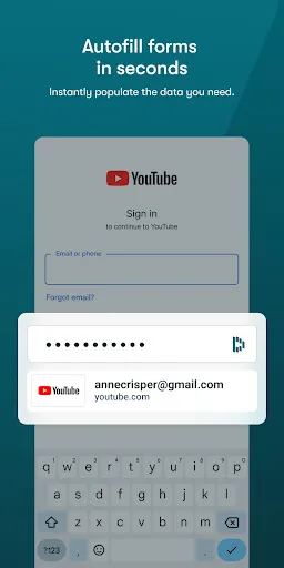 Captures d'écran de Dashlane - Password Manager