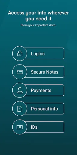 Captures d'écran de Dashlane - Password Manager