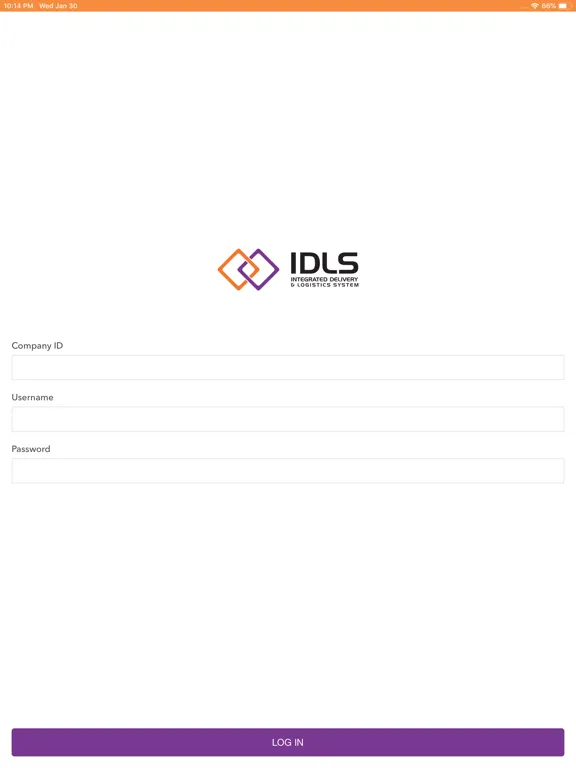 Ảnh chụp màn hình của IDLS Mobile Dispatch iPad 