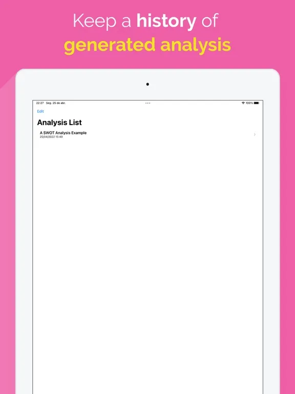 صور Sweet SWOT iPad 