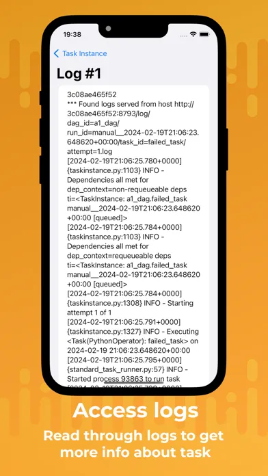 Capturas de tela do DAG Monitor
