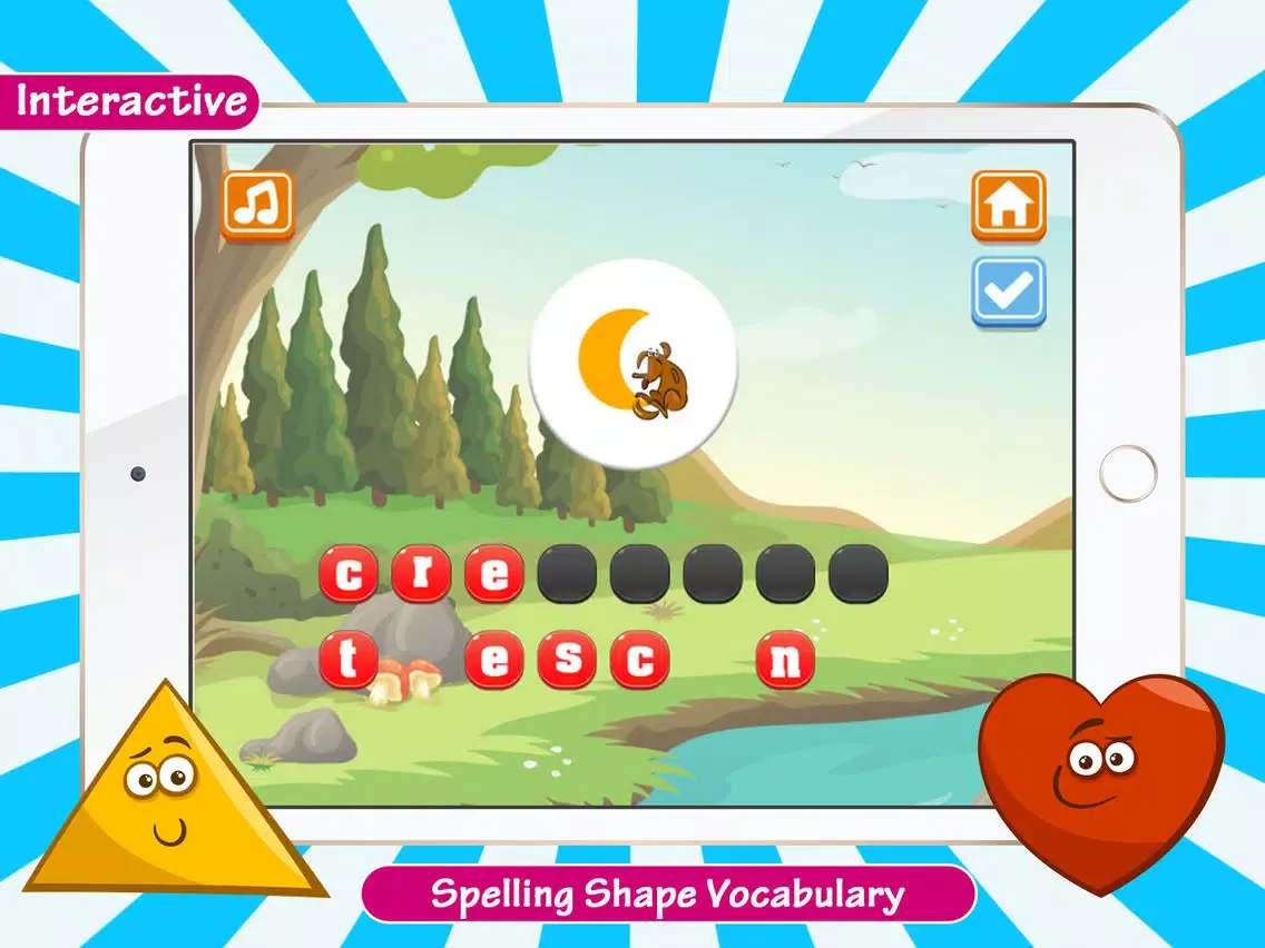 Zrzuty ekranu Shape Spelling Words And Puzzle Vocabulary English iPad 