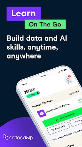 Screenshot di DataCamp: Data Science and AI