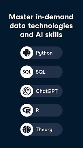 Screenshot di DataCamp: Data Science and AI