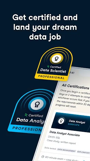 Screenshot di DataCamp: Data Science and AI