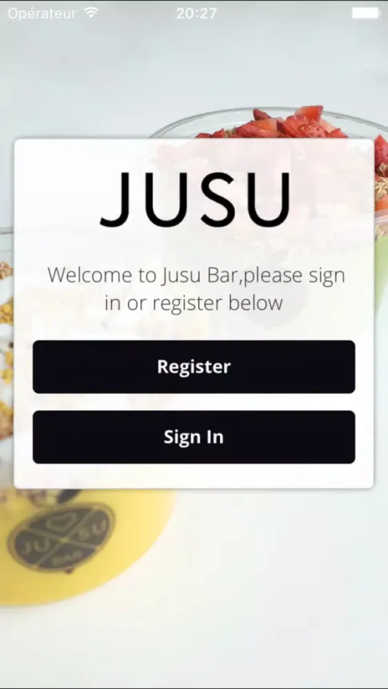 Capturas de tela do Jusu Bar Loyalty Program