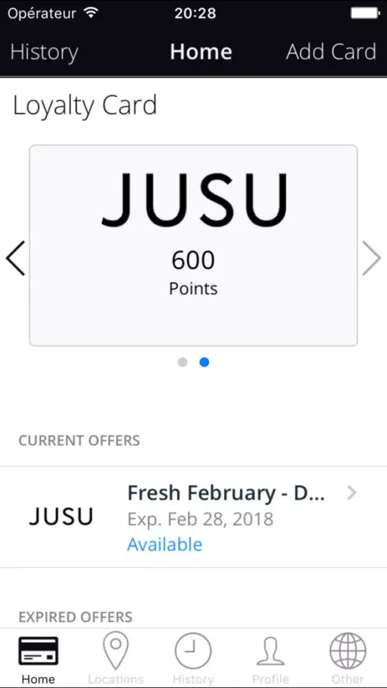 Capturas de tela do Jusu Bar Loyalty Program