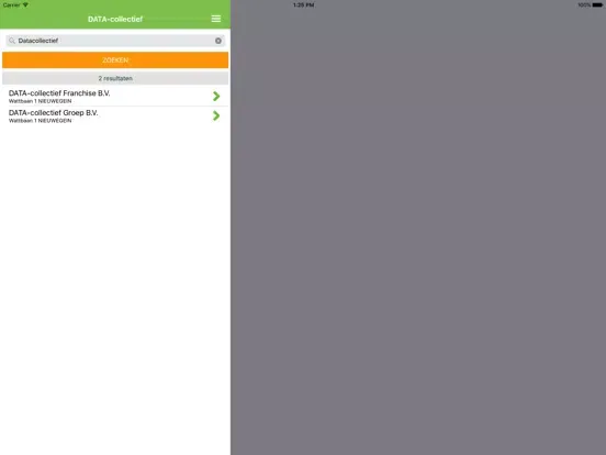 Скриншоты DATA-collectief bedrijvengids iPad 