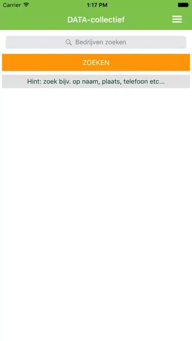 Скриншоты DATA-collectief bedrijvengids