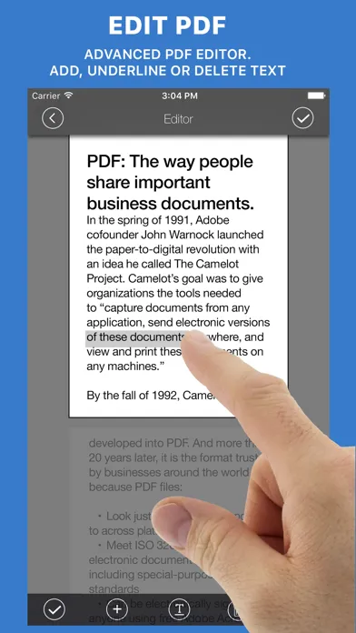 Capturas de tela do Documents Reader+files browser