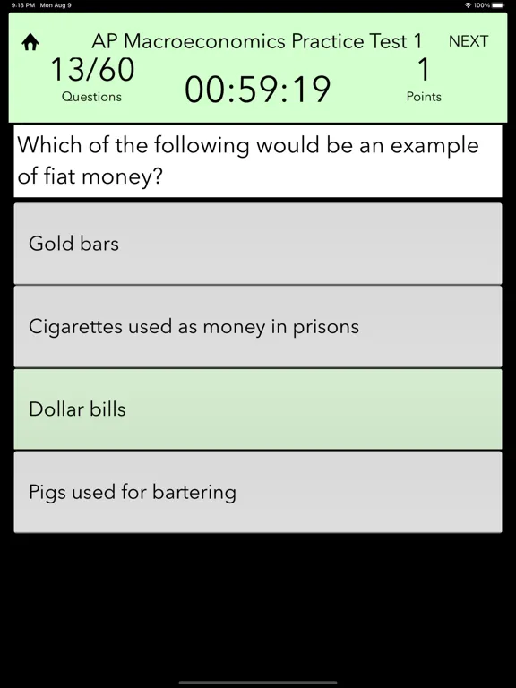 Capturas de pantalla de AP Economics iPad 