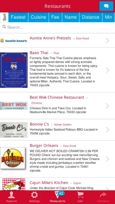 Tangkapan skrin Menu Express Delivery