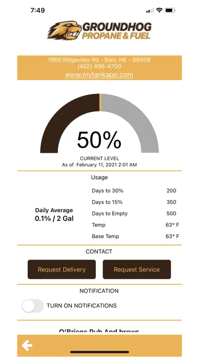 MyTankApp Screenshots