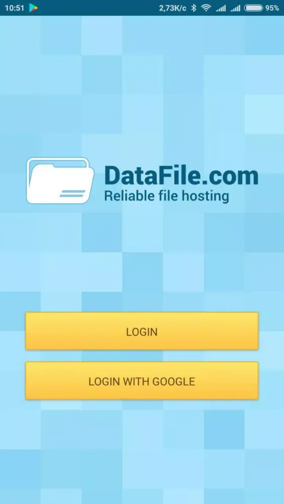 Tangkapan skrin Datafile.com File Manager