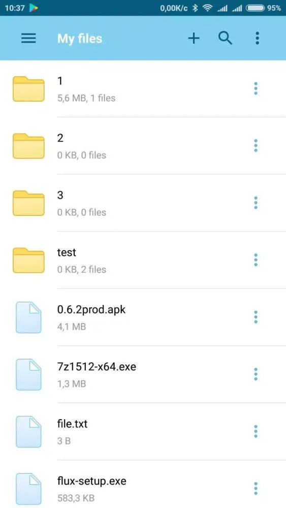 Tangkapan skrin Datafile.com File Manager