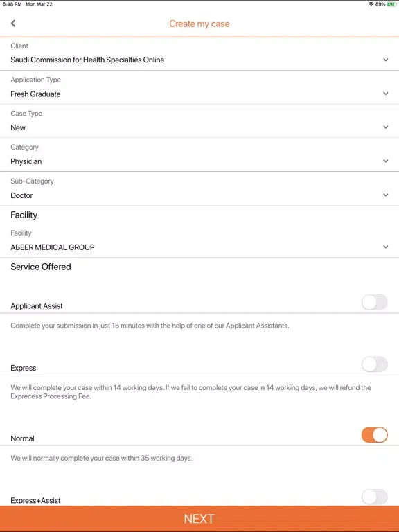 Ảnh chụp màn hình của DataFlow Mobile App iPad 