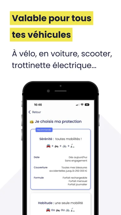 Tangkapan skrin Datafolio, assurance mobilité