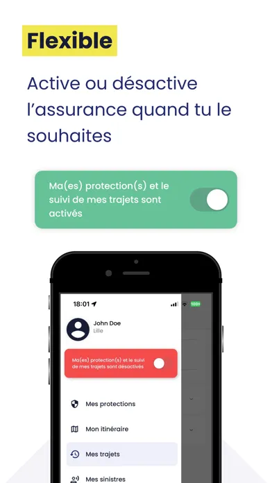 Tangkapan skrin Datafolio, assurance mobilité