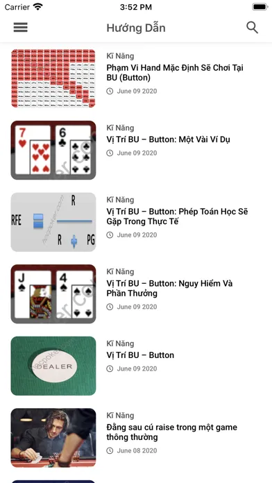 Capturas de tela do Học Poker