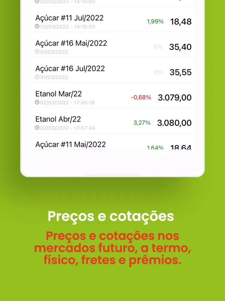 Zrzuty ekranu DATAGRO Markets