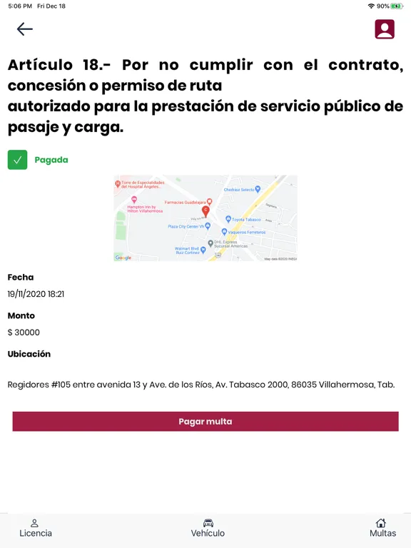 Licencia Tabasco iPad  스크린샷