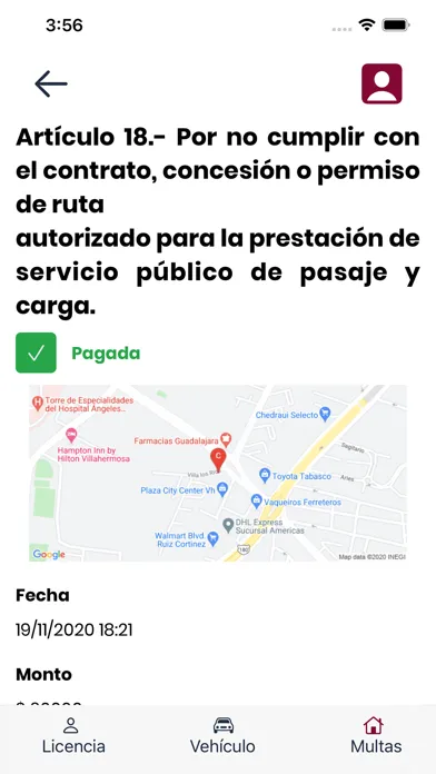 Licencia Tabasco 스크린샷