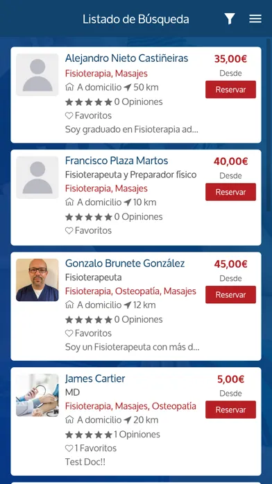 Fisio.club Screenshots
